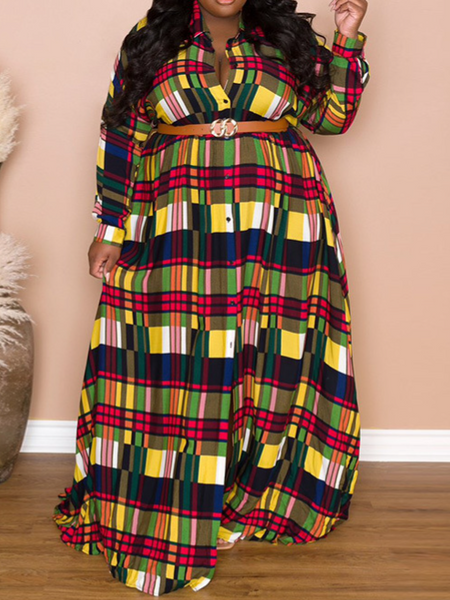 Madras Loose Printed Dress