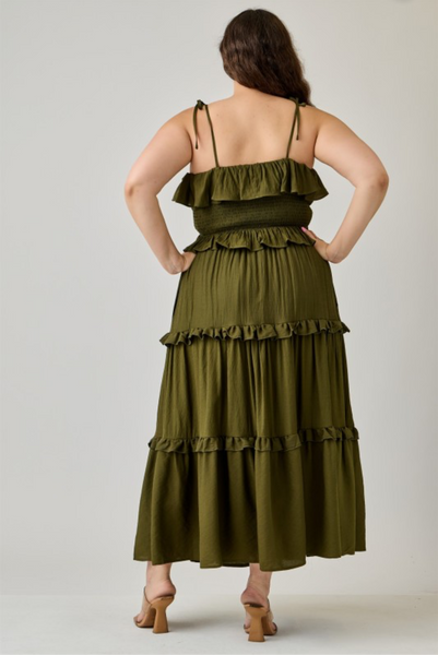 Jessica Shoulder Tie Skirt Set
