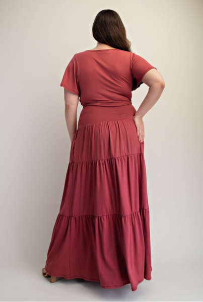 Jessica Front Tie Skirt Set (2 Colors)