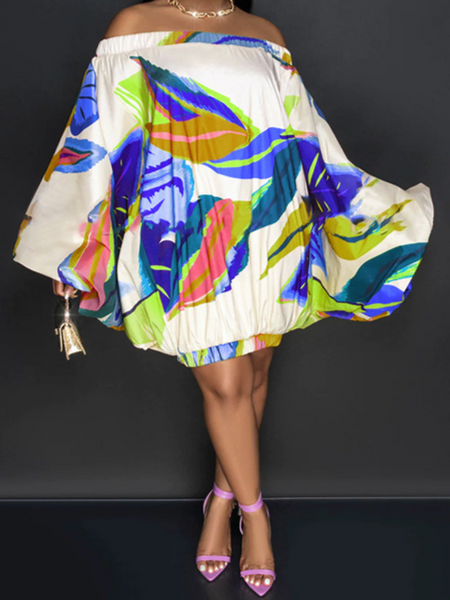 Royale Batwing Off-Shoulder Dress HWFQRLQZ5Q
