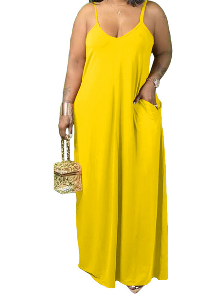 Strap Fashion Loose Floor Skirt Dress HW5SUY9AUV