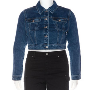 Washed Cropped Jacket