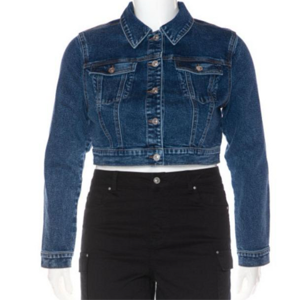 Washed Cropped Jacket
