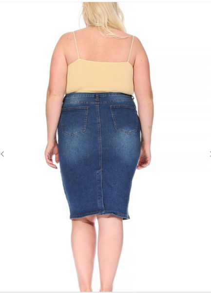 Gabby Denim Skirt Only