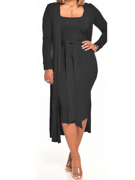 Tyra Tank Dress and Cardigan Set  HW5MFZSD2H