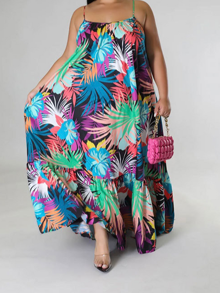 Luna Spaghetti Strap Oversized Dress HCRVH257SH
