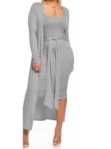 Tyra Tank Dress and Cardigan Set  HW5MFZSD2H